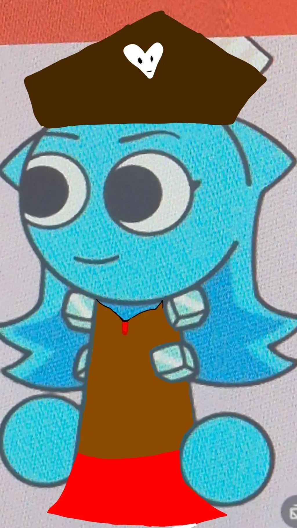 ai character: Aqua background