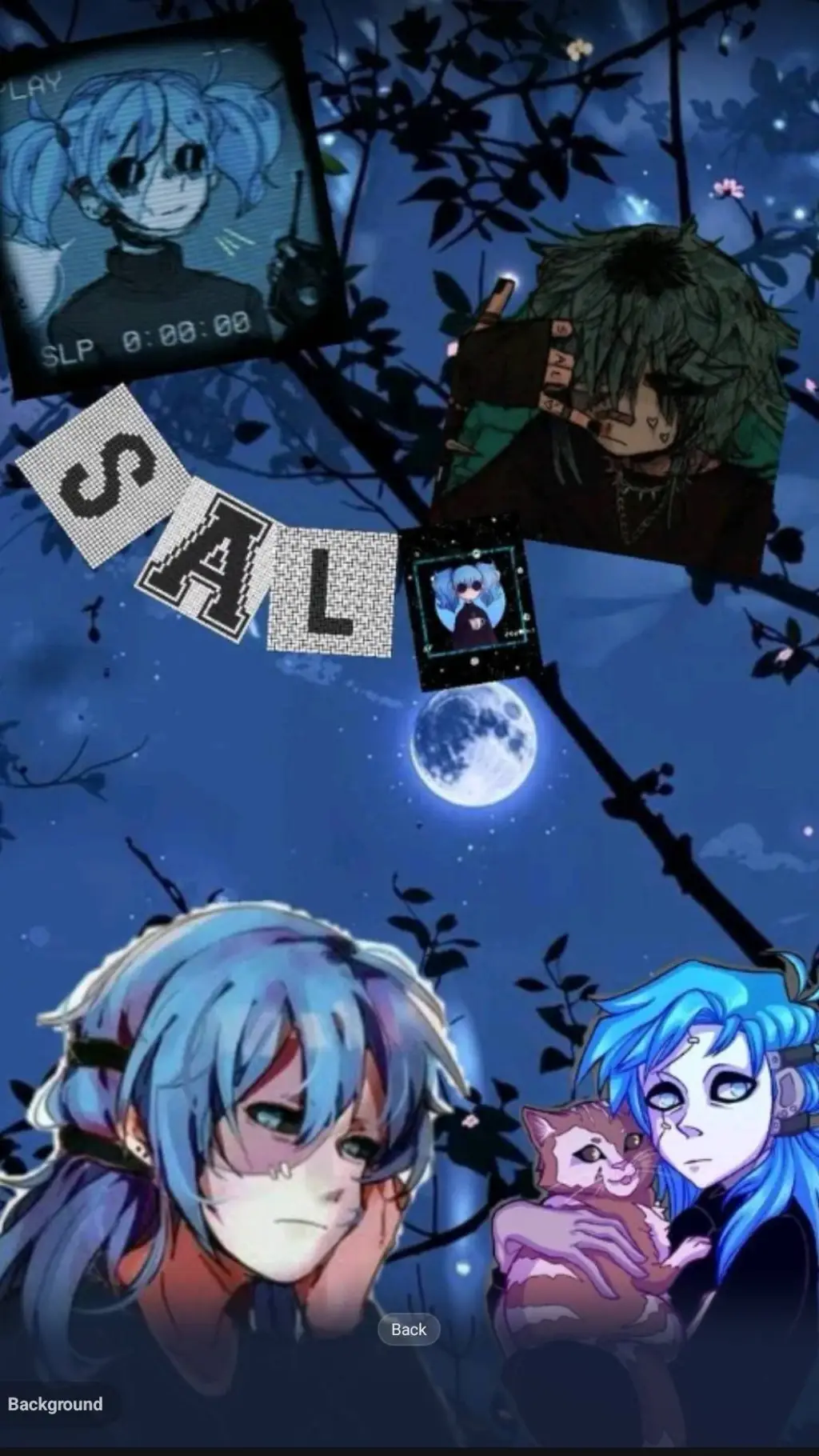 ai character: sally face  background