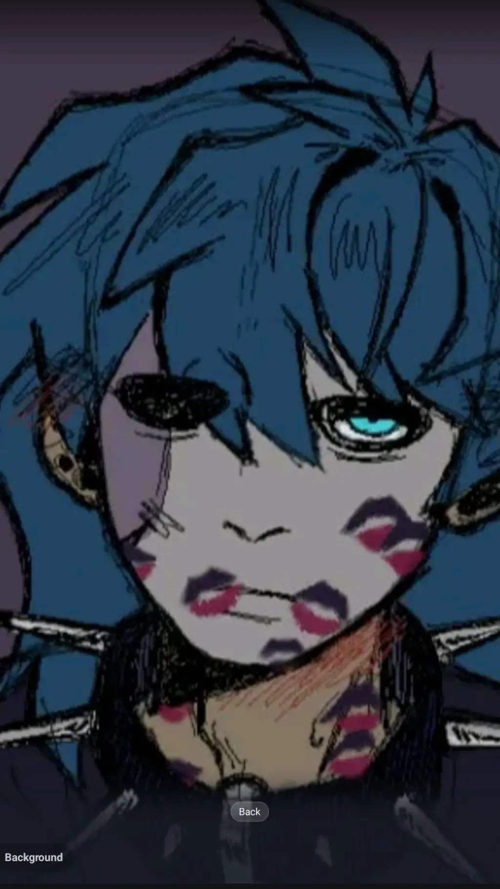 ai character: sally face  background