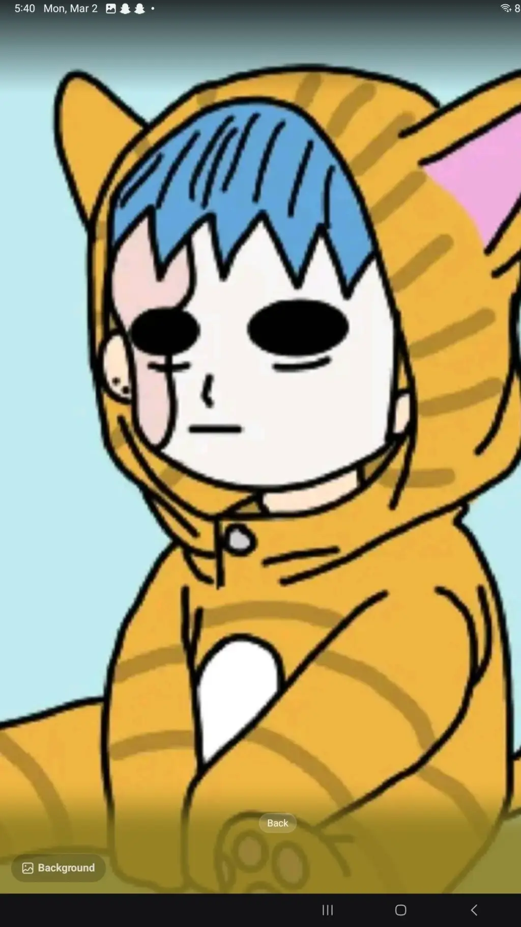 ai character: baby sal fisher  background
