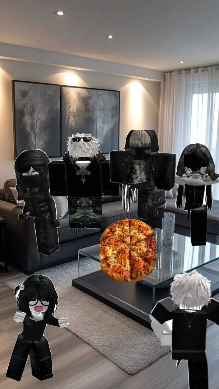 ai character: Roblox gc (Bl) background