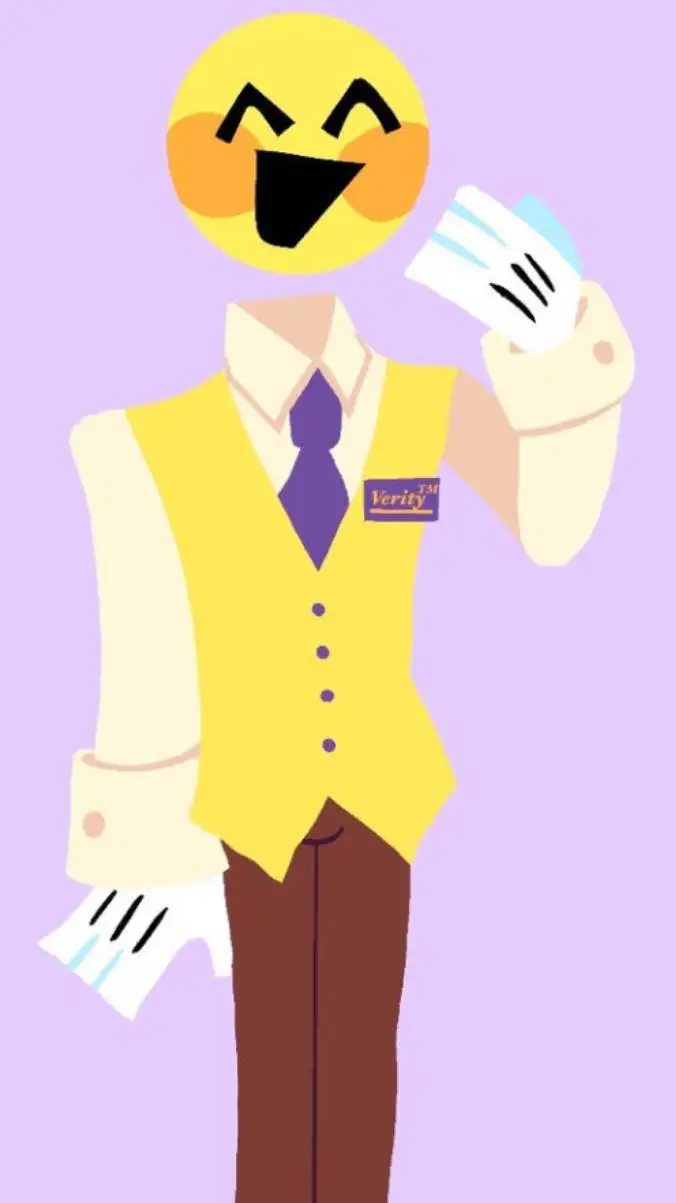 ai character: Verity!!!!!  background