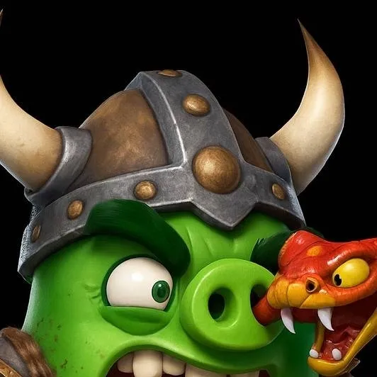 chat with ai character: viking pig