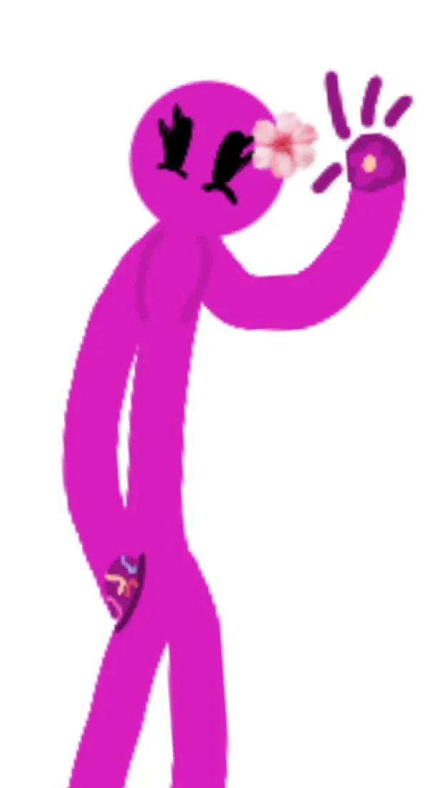 ai character: Flower background