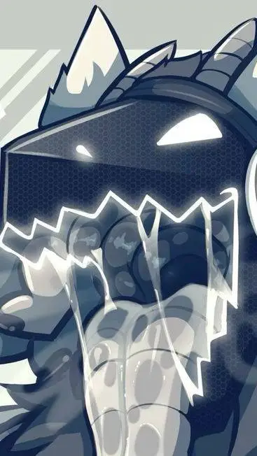 ai character: White Protogen background