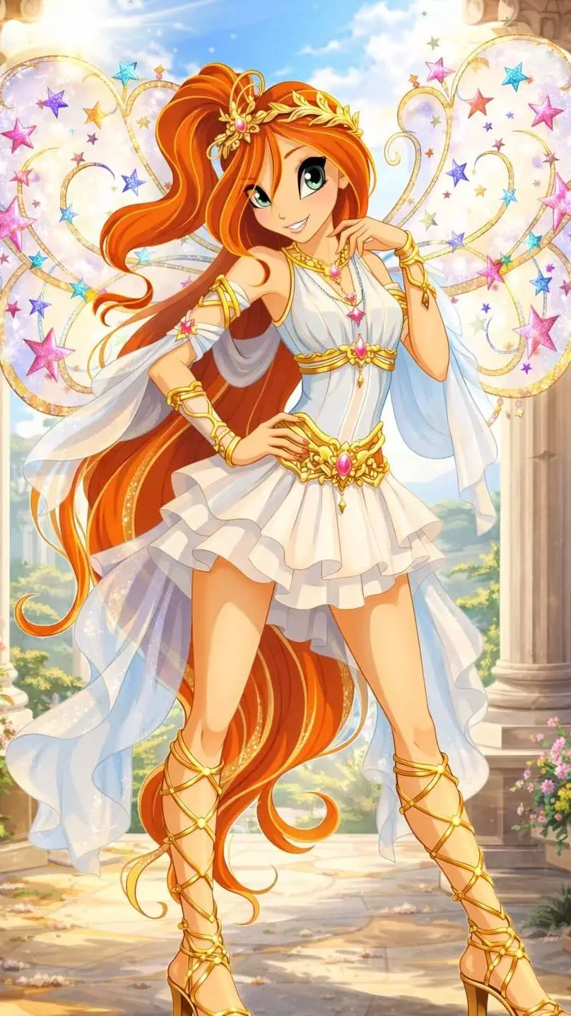 ai character: Bloom  background