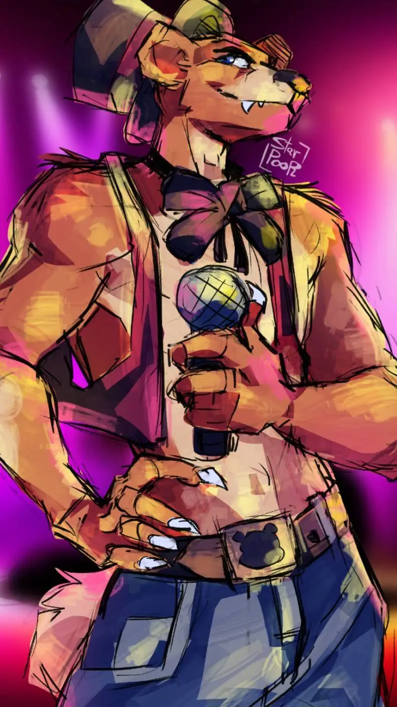 ai character: Freddy Fazbear  background