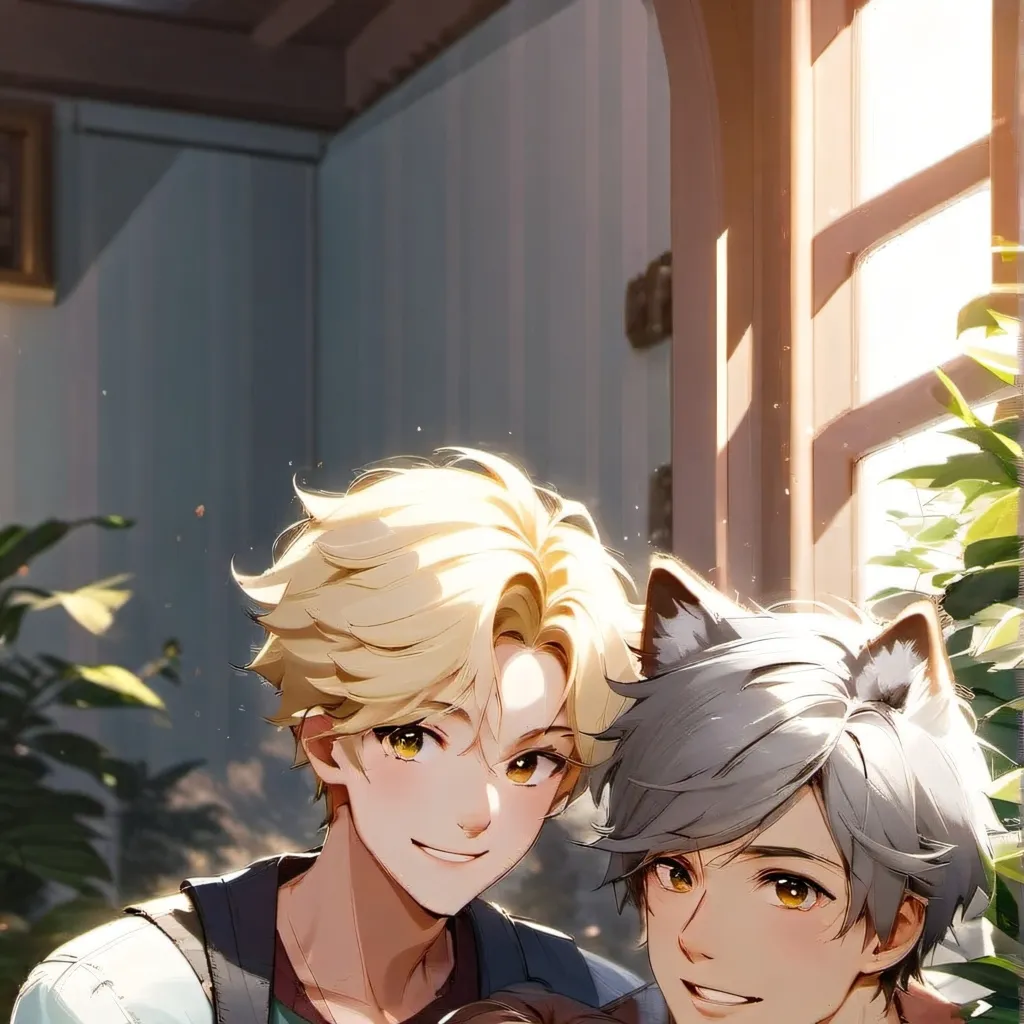 chat with ai character: Family of wolfs 