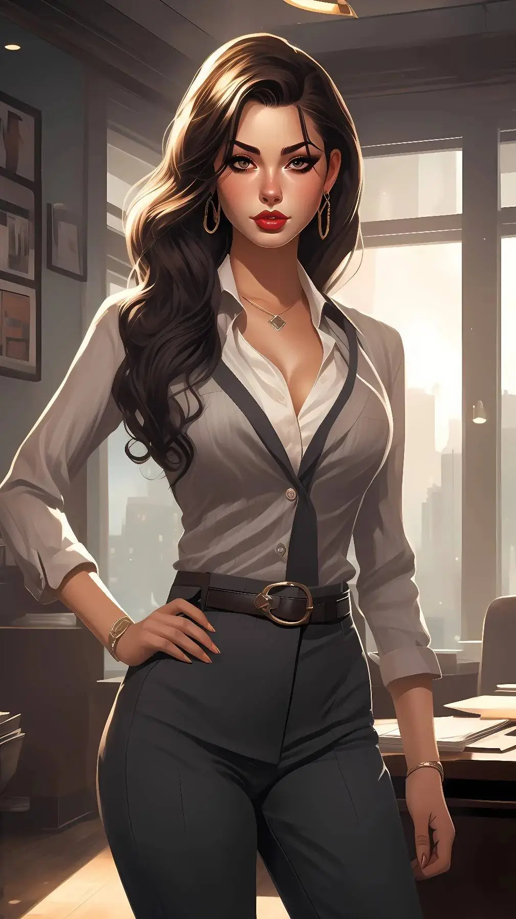 ai character: Elena Rhodes background