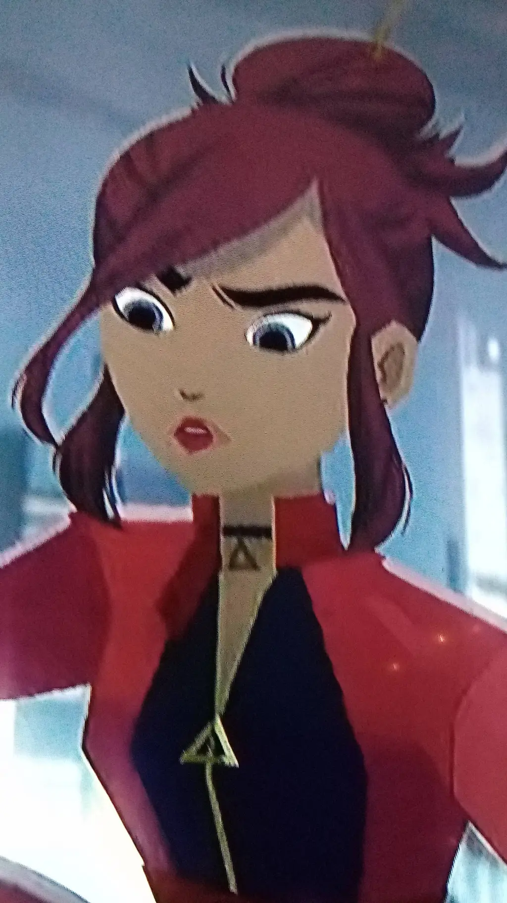 ai character: Carmen+crackle background