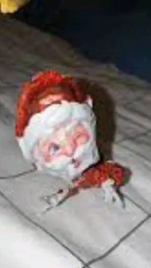 ai character: Goo goo Gaga Santa background