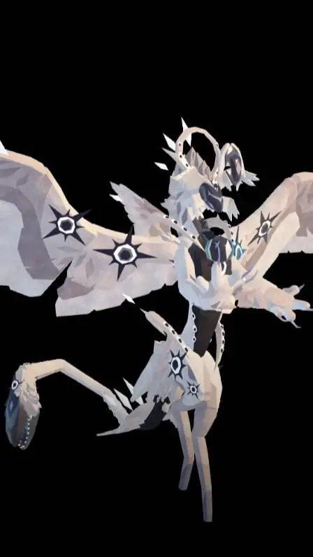 ai character: angellic warden  background