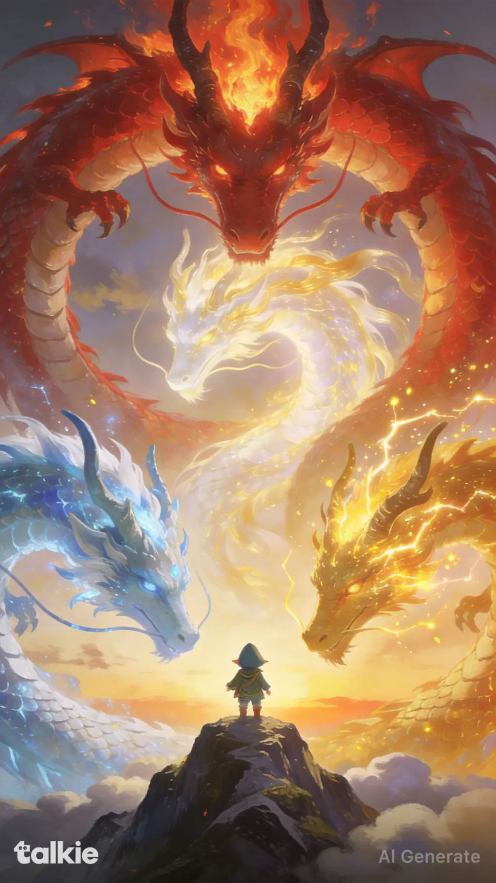 ai character: Dragons' Blessing background