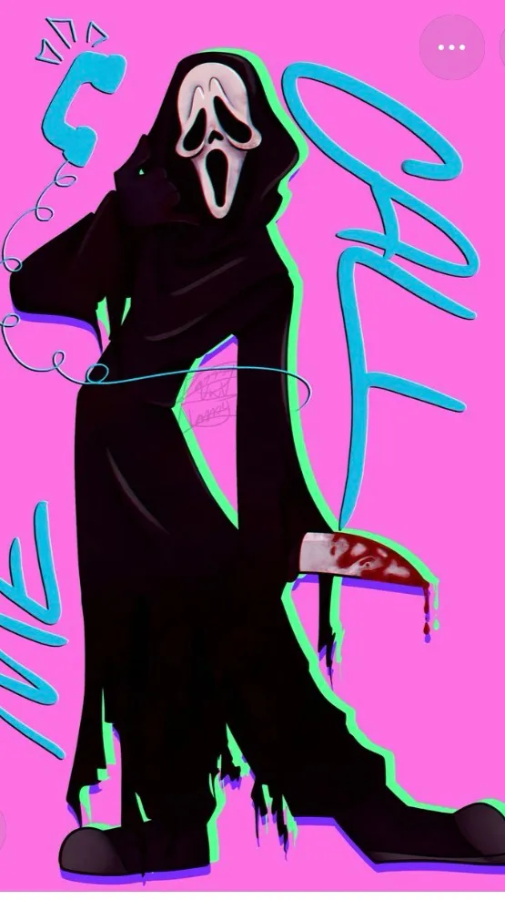 ai character: Ghostface background