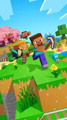 ai character: Minecraft background