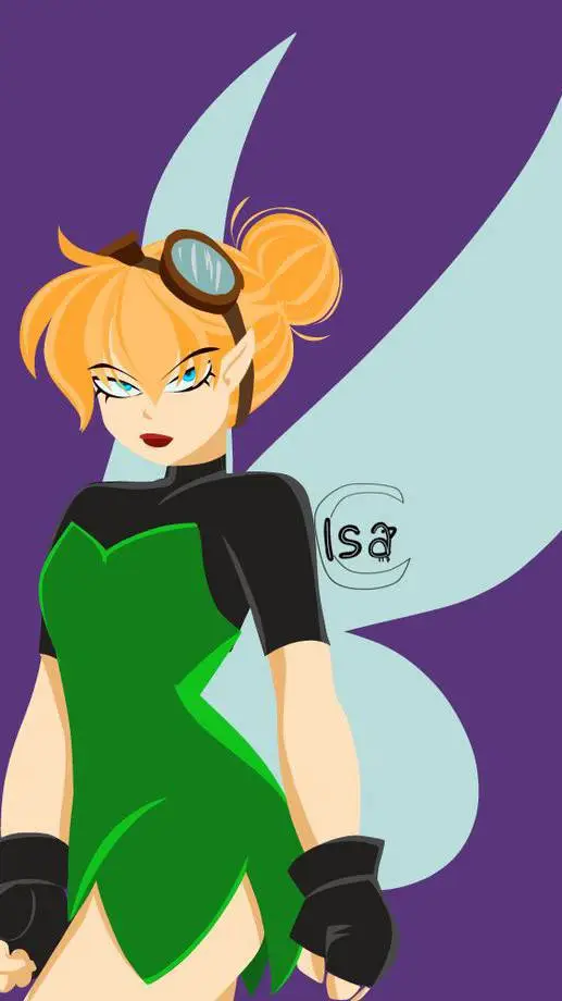 ai character: Tinkerbell Malvada background