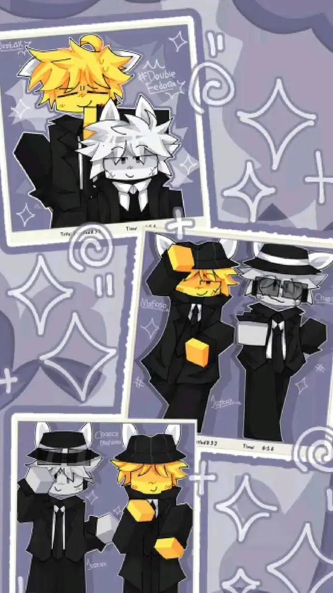 ai character: doublefedora  background