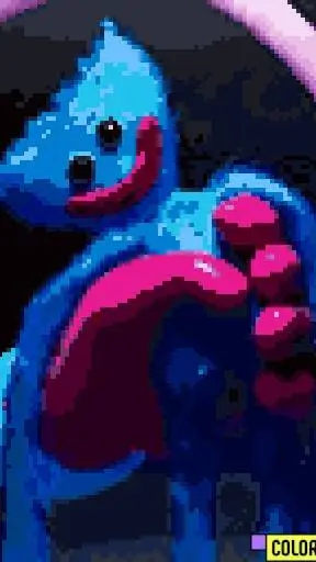 ai character: huggy wuggy background