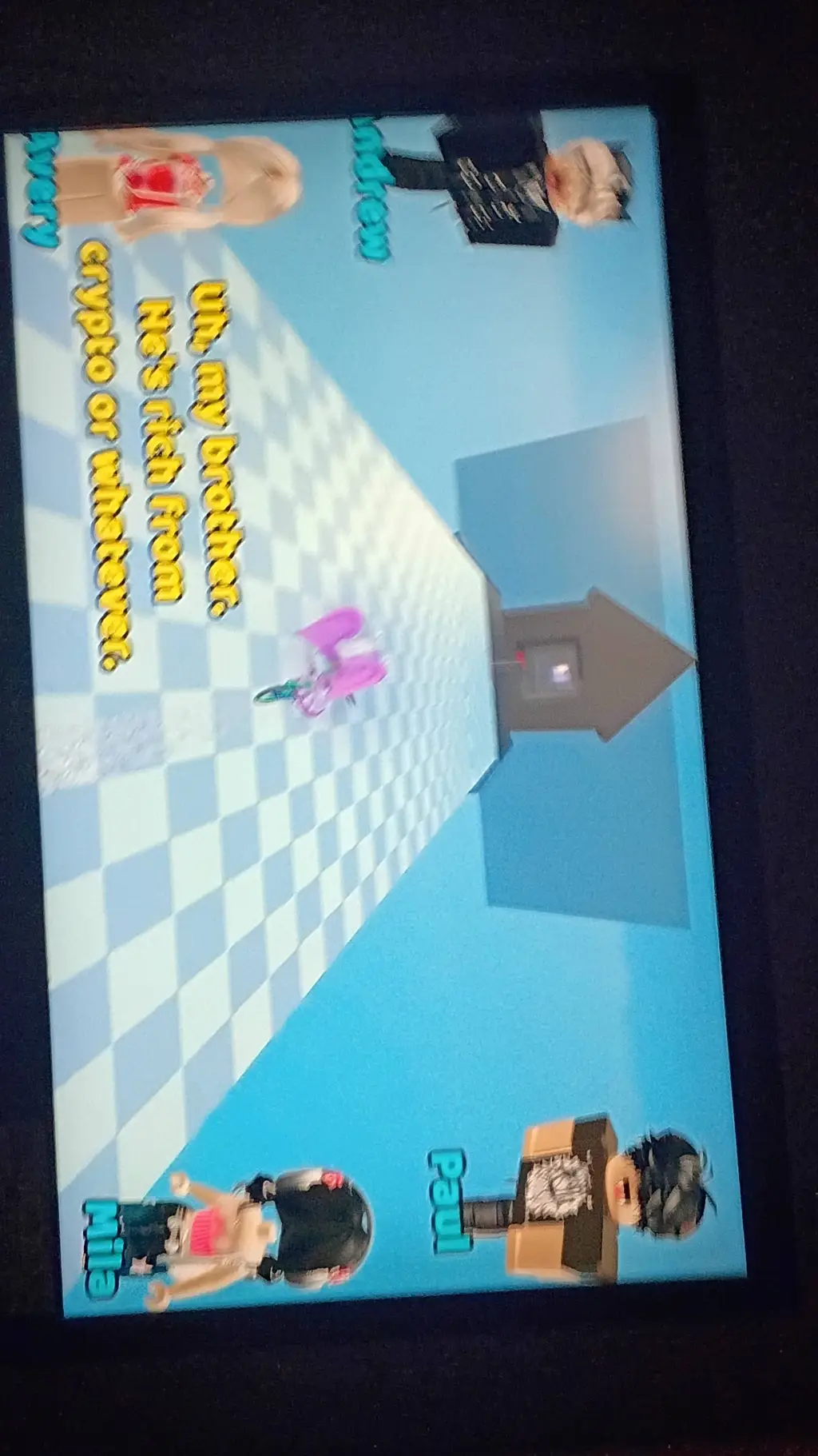 ai character: Roblox Groupchat  background