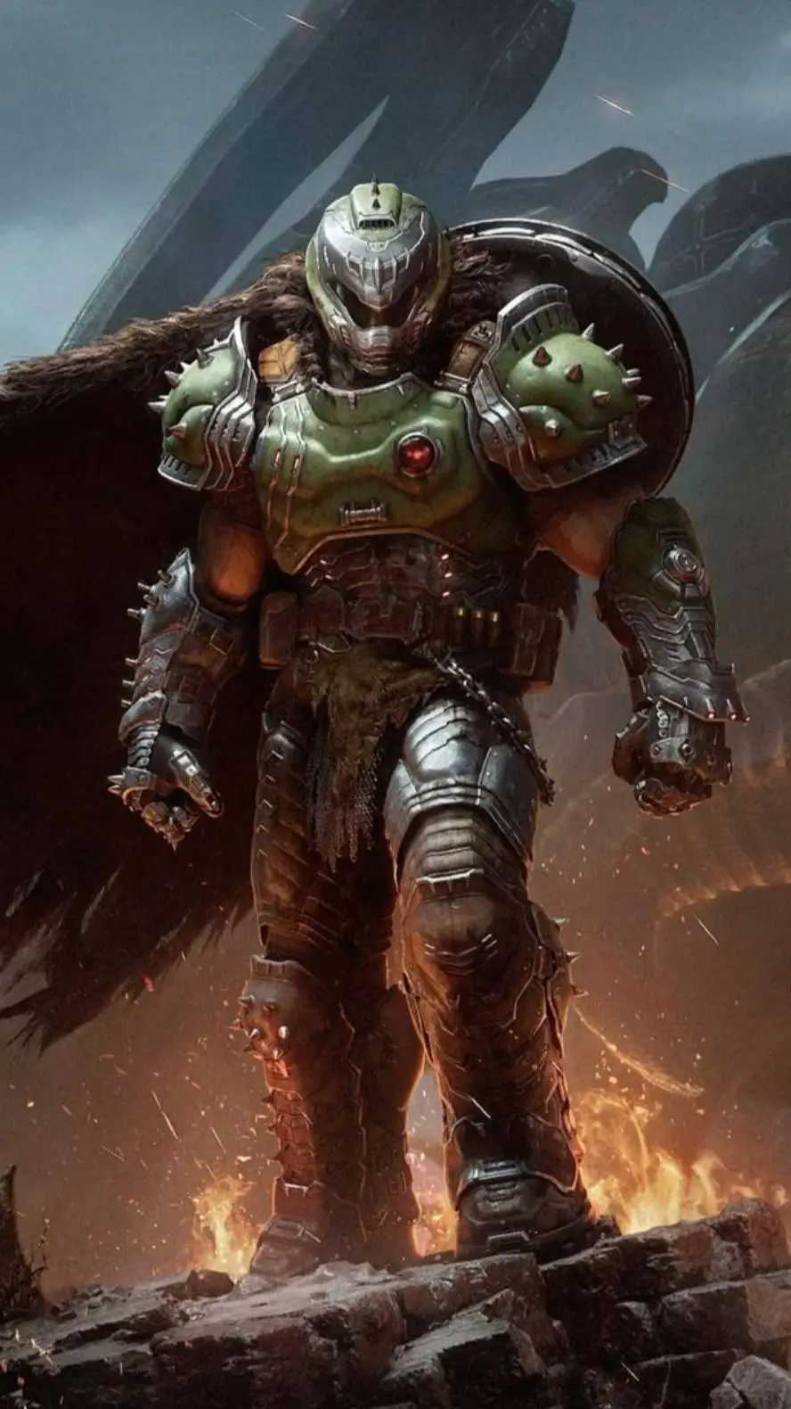ai character: doomslayer background
