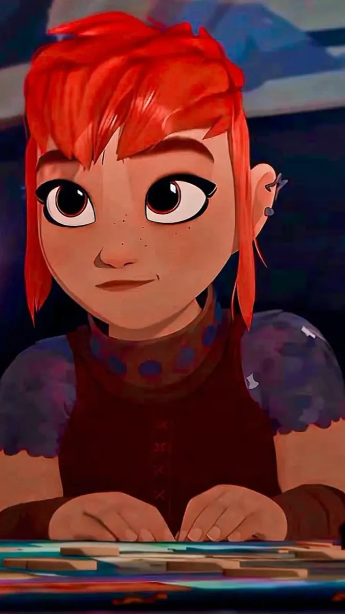 ai character: Nimona  background