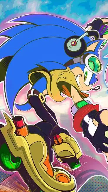 ai character: Sonic/shadow background