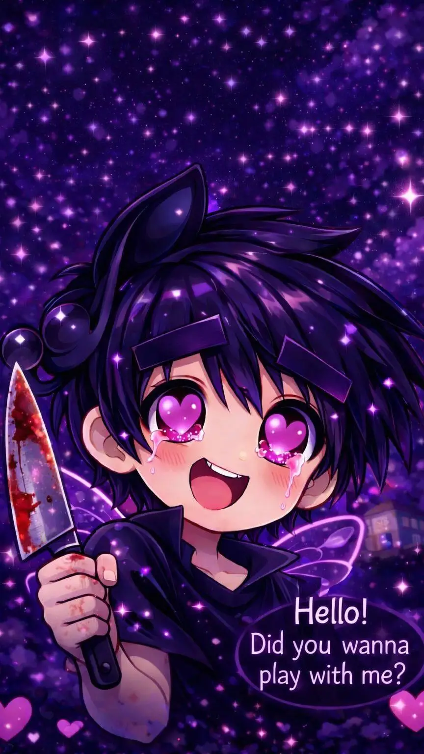 ai character: Timmy dark Yandere background