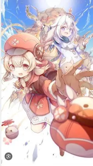 ai character: klee and paimon background