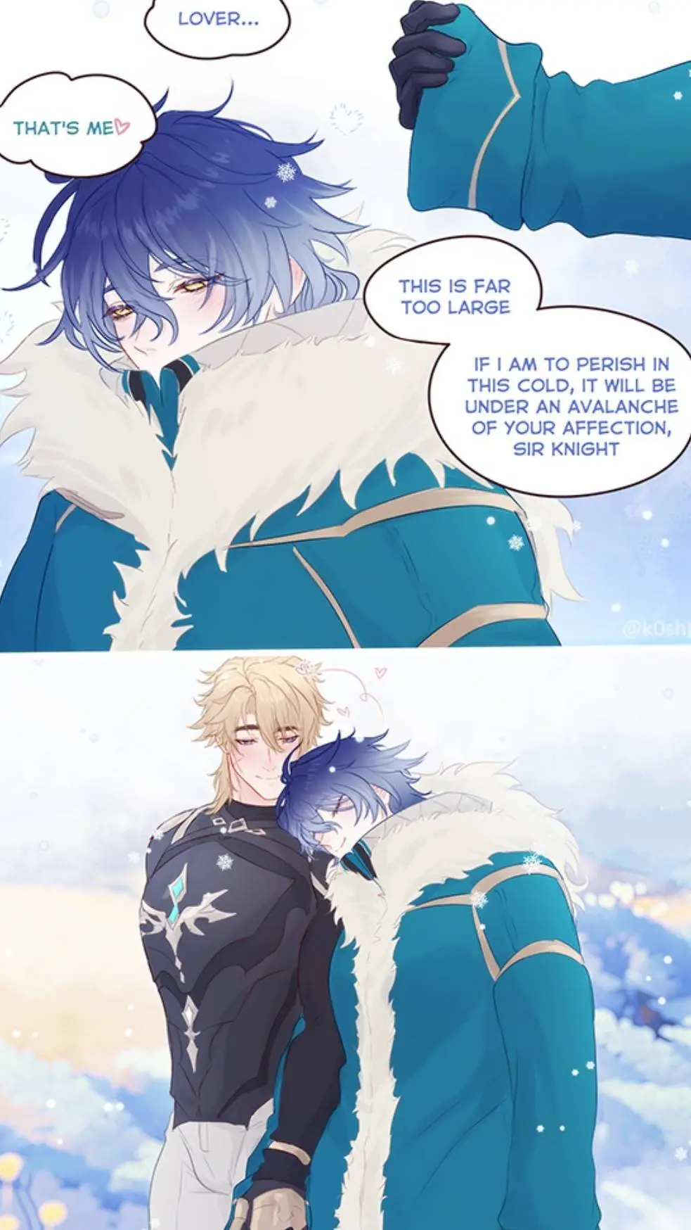 ai character: Varka x Flins background