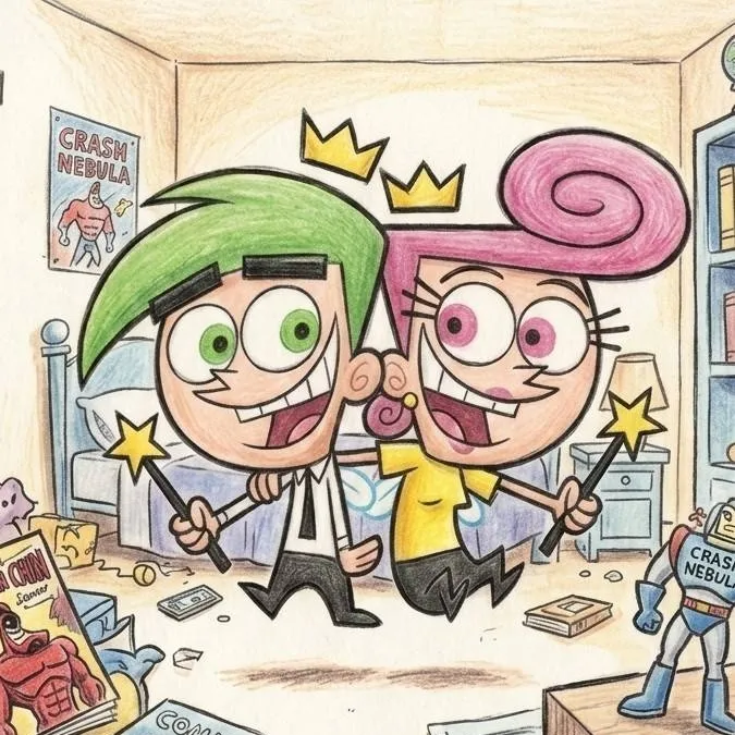 chat with ai character: Cosmo y Wanda 