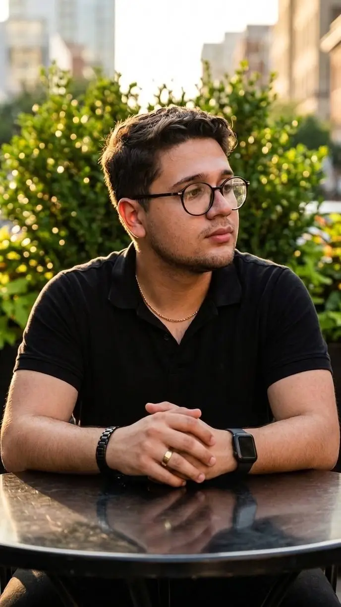 ai character: Sebastian Díaz  background