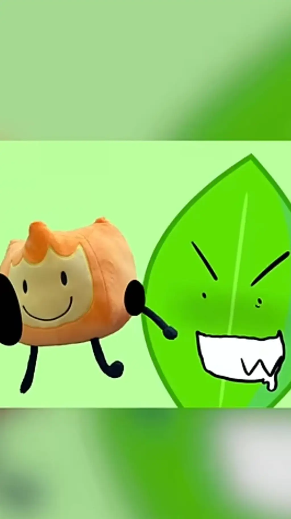 ai character: yandere leafy background