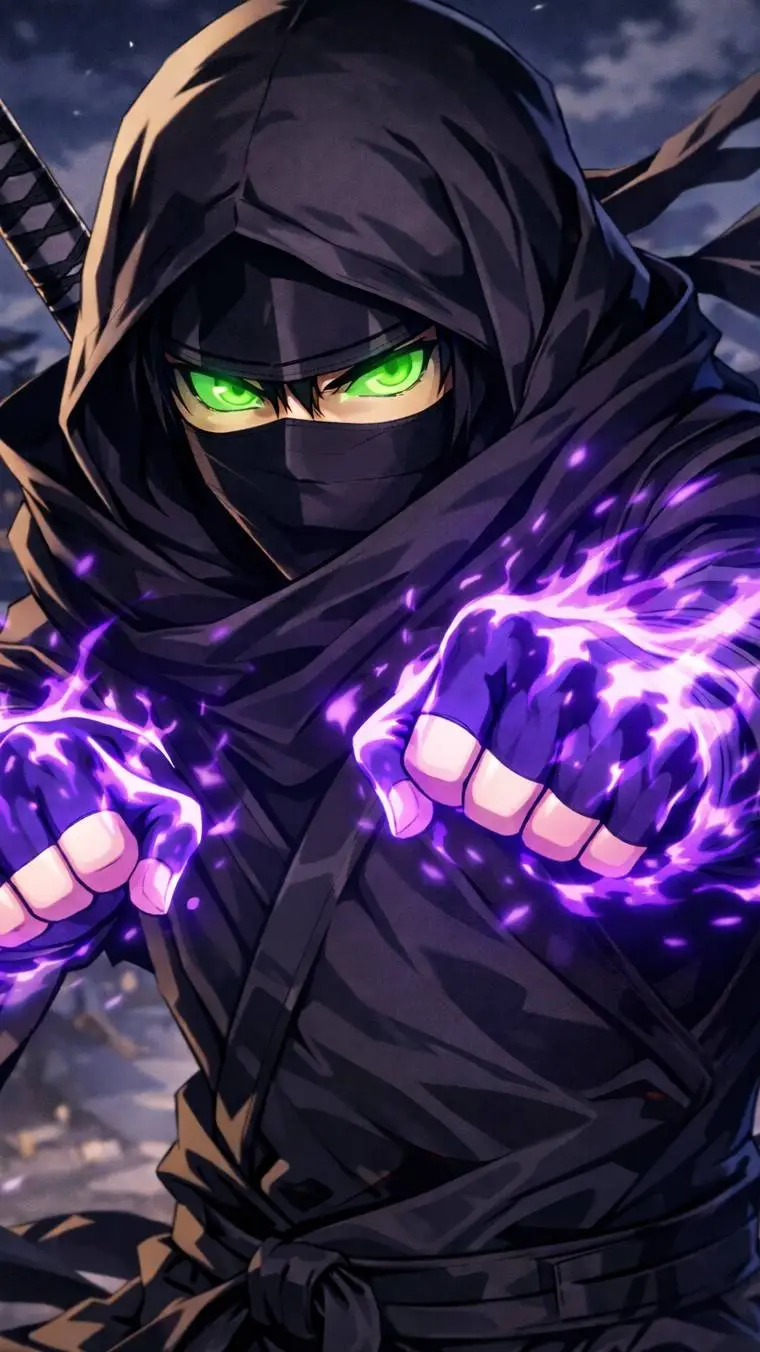 ai character: shindow full form background