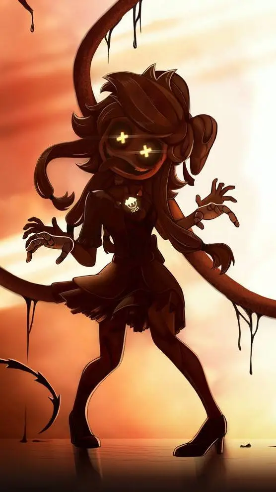 ai character: Murder drones Cyn🖤 background