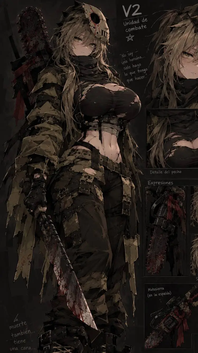 ai character: Slasher ♀️ background