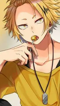 ai character: Denki Kaminari background