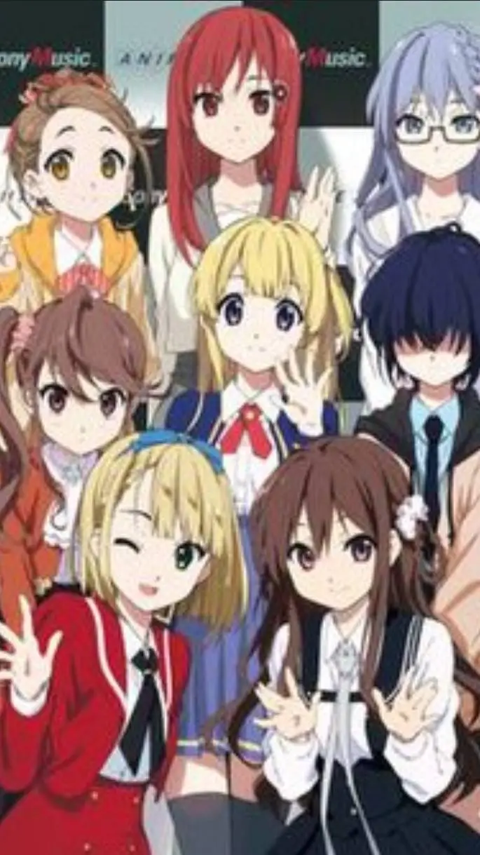 ai character: Group of Girls  background