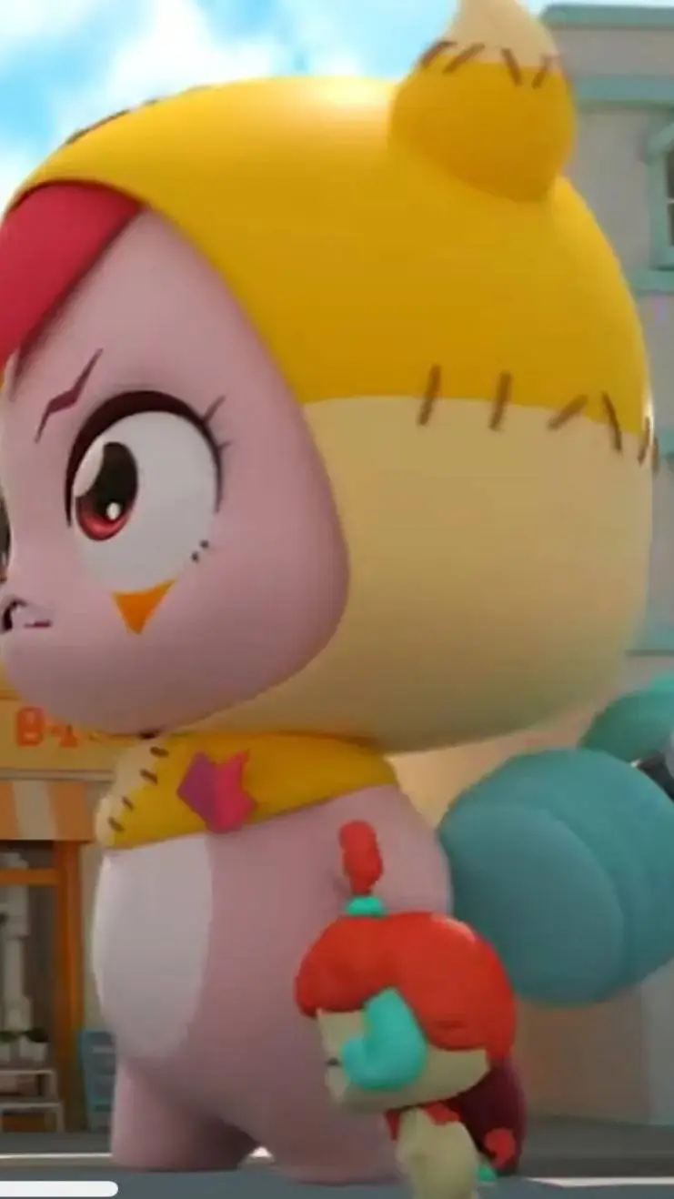 ai character: pippy Teenieping  background