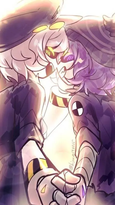 ai character: N X UZI!💛💜 background