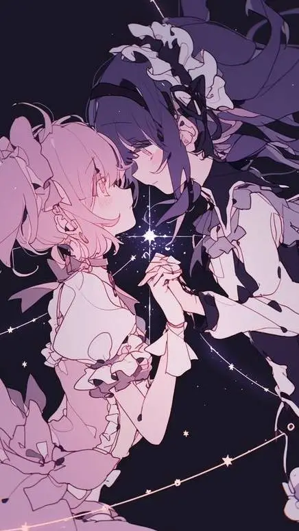 ai character: Homura x madoka 🖤💓 background