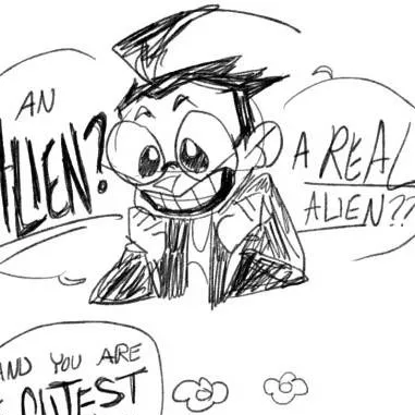 chat with ai character: dib and Zim lol