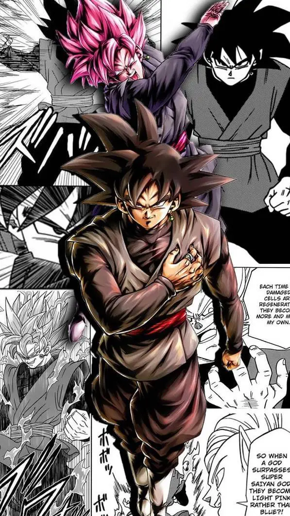 ai character: Goku Black background