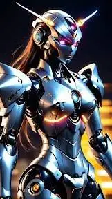 ai character: Lady Robot background