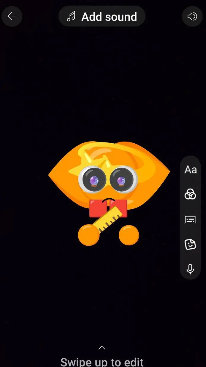 ai character: my emoji cat self  background