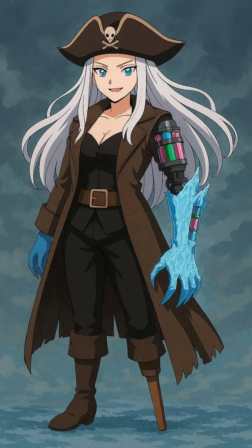 ai character: Umi tokotake  background