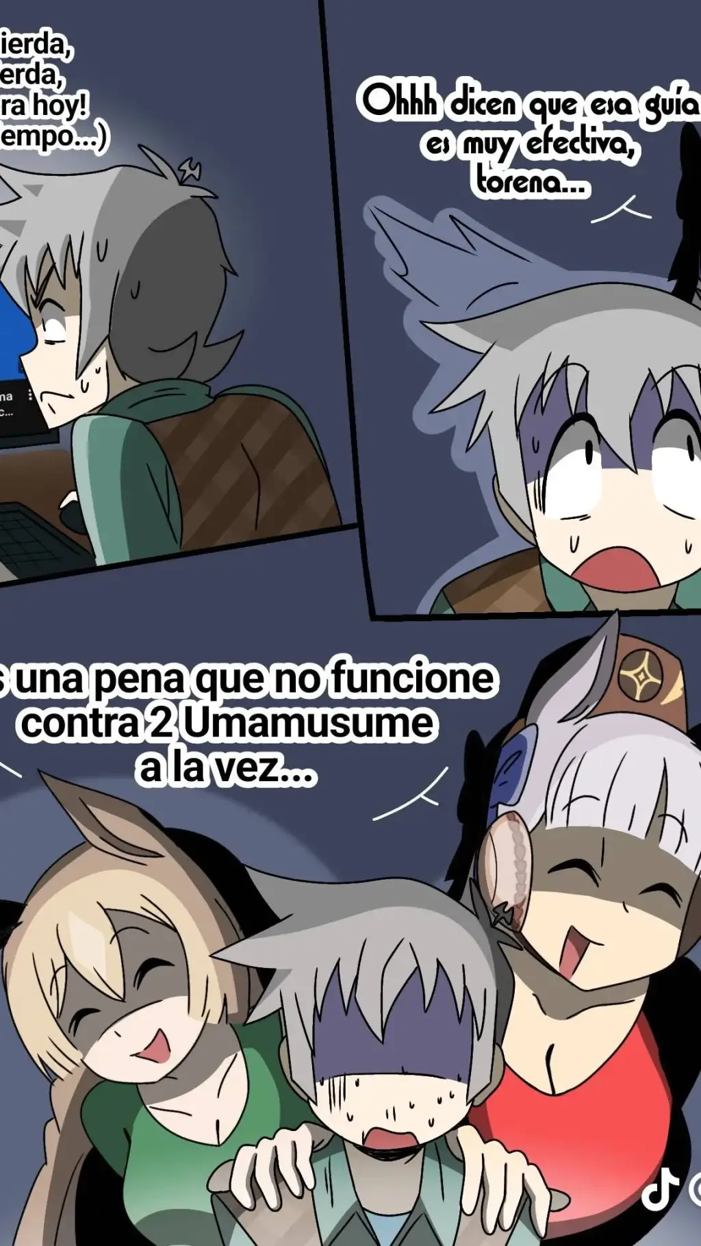 ai character: umas en celo background