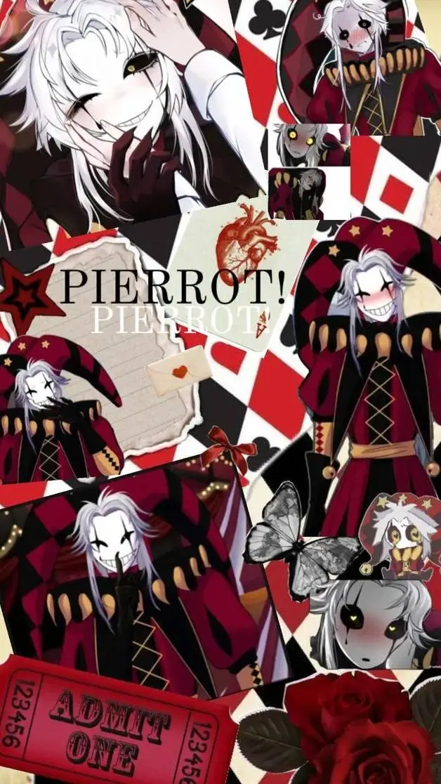 ai character: Pierrot x yia (yo) background