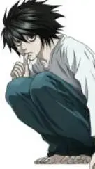 ai character: L Lawliet  background