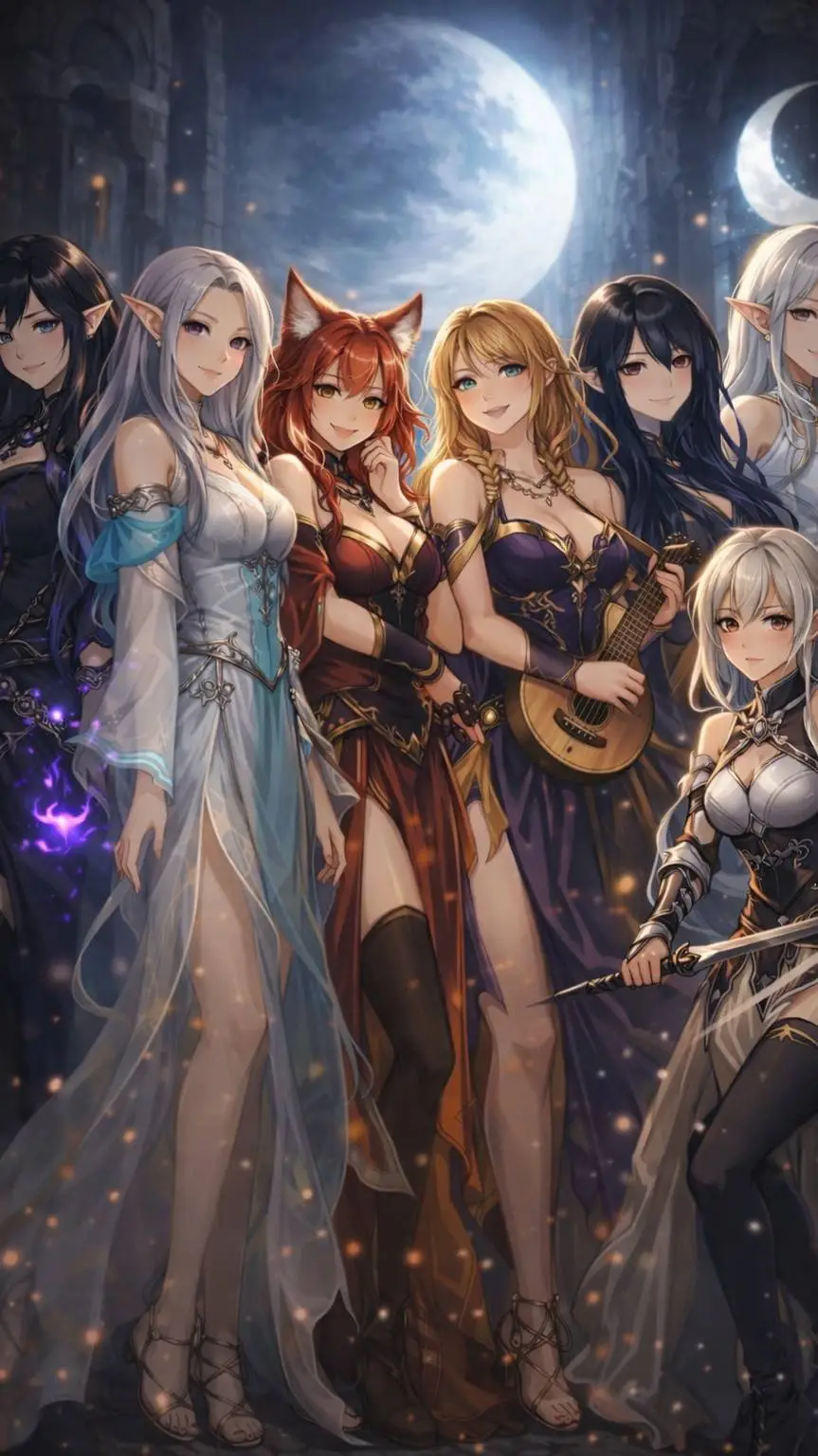 ai character: Moonveil background