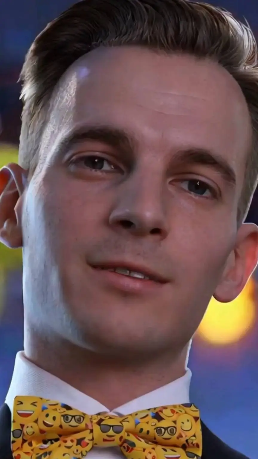 ai character: Happy  background